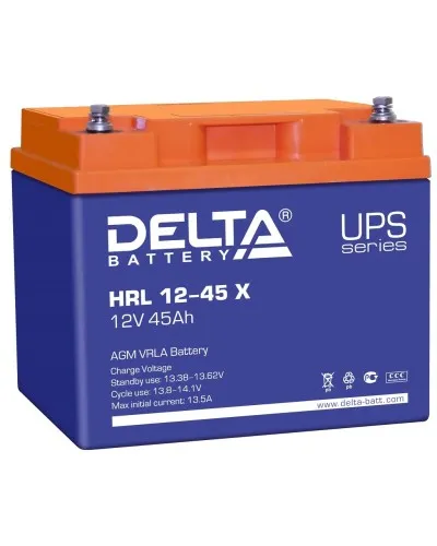 Delta HRL 12-45 X. Аккумулятор герметичный свинцово-кислотный. Delta в Саранске
