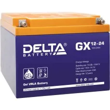 Delta GX 12-24. Аккумулятор герметичный свинцово-кислотный. Delta