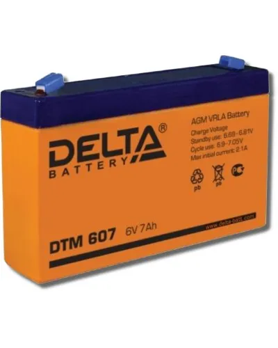 Delta DTM 607. Аккумулятор герметичный свинцово-кислотный. Delta в Саранске