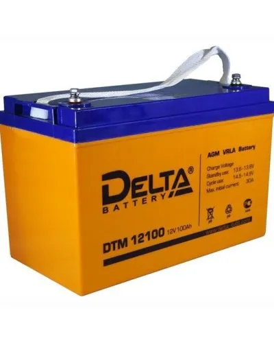 Delta DTM 12100 L. Аккумулятор герметичный свинцово-кислотный. Delta в Саранске