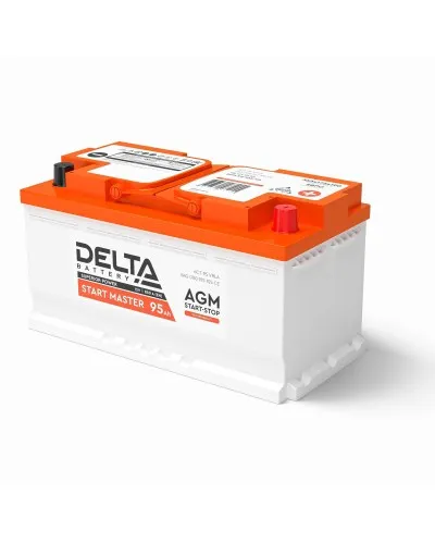 Delta START MASTER AGM 1295 (95 Ah). Аккумулятор автомобильный герметичный свинцово-кислотный. Delta в Саранске