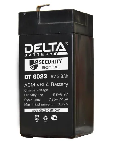 Delta DT 6023 (75мм). Аккумулятор герметичный свинцово-кислотный. Delta в Саранске