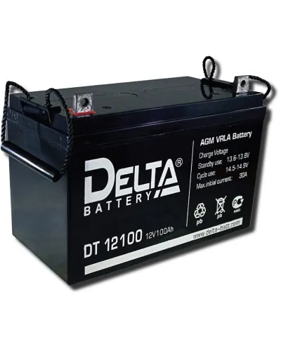 Delta DT 12100. Аккумулятор герметичный свинцово-кислотный. Delta в Саранске
