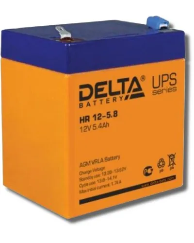 Delta HR 12-5.8. Аккумулятор герметичный свинцово-кислотный. Delta в Саранске