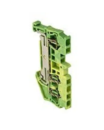 JXB-ST-2.5 3-проводная, земля, желто-зеленная (plc-jxb-st-2.5-3-pen). Колодка клеммная пружинная. EKF в Саранске