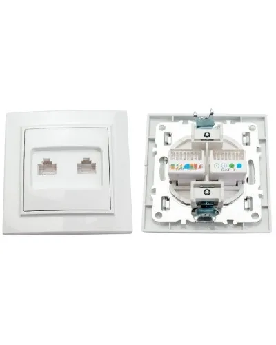 Минск Розетка RJ-45+Phone СП (ERK00-135-10). Розетка RJ-45+Phone СП. EKF в Саранске