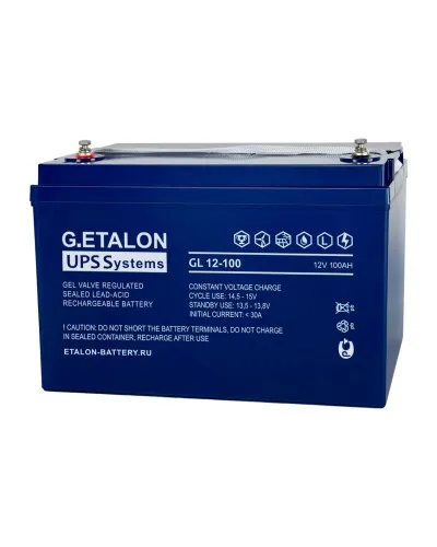 G.ETALON GL 12-100. Аккумулятор герметичный свинцово-кислотный. ETALON в Саранске