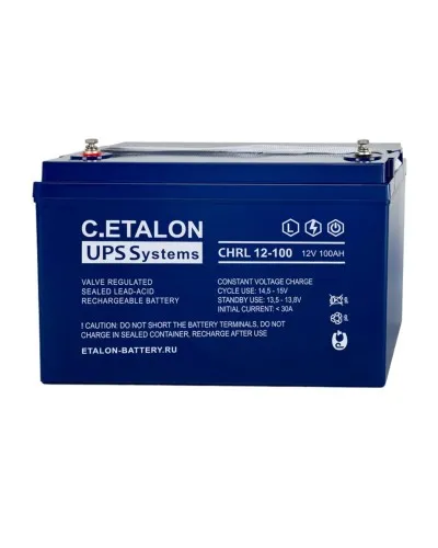 C.ETALON CHRL 12-100. Аккумулятор герметичный свинцово-кислотный. ETALON в Саранске