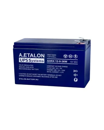 A.ETALON AHRX 12-9-36W. Аккумулятор герметичный свинцово-кислотный. ETALON в Саранске