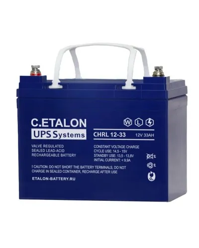 C.ETALON CHRL 12-33. Аккумулятор герметичный свинцово-кислотный. ETALON в Саранске