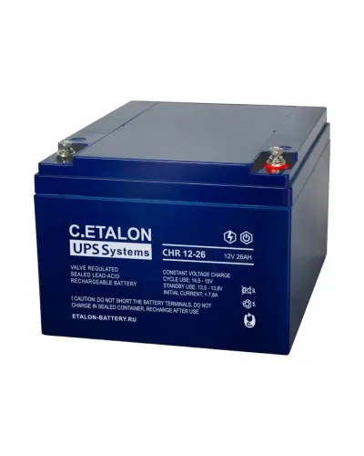 C.ETALON CHR 12-26. Аккумулятор герметичный свинцово-кислотный. ETALON в Саранске