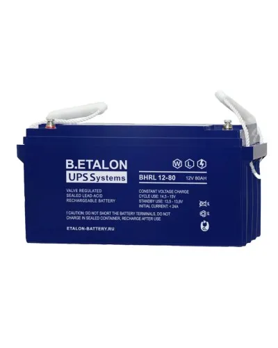 B.ETALON BHRL 12-80. Аккумулятор герметичный свинцово-кислотный. ETALON в Саранске