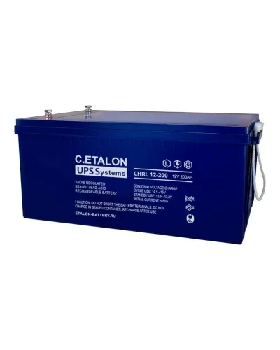 C.ETALON CHRL 12-200. Аккумулятор герметичный свинцово-кислотный. ETALON в Саранске
