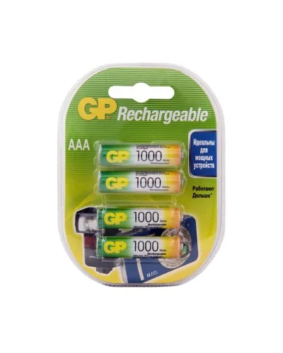 GP 100AAAHC AAA (GP 100AAAHC-2DECRC4), упак. 4 шт.. Перезаряжаемые аккумуляторы. GP Batteries в Саранске