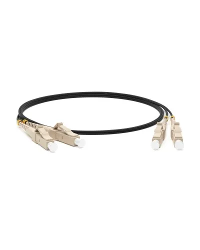 FC-D2-50-LC/PR-LC/PR-H-2M-LSZH-BK. Патч-корд волоконно-оптический многомодовый. Hyperline в Саранске