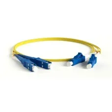 FC-D2-9-LC/UR-SC/UR-H-10M-LSZH-YL. Патч-корд волоконно-оптический одномодовый. Hyperline
