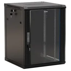 TWB-2745-GP-RAL9004. Шкаф телекоммуникационный 19 настенный 27U. Hyperline