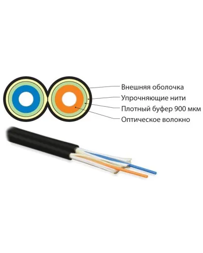 FO-D3-IN-50-2-LSZH-BK. Кабель волоконно-оптический многомодовый. Hyperline в Саранске
