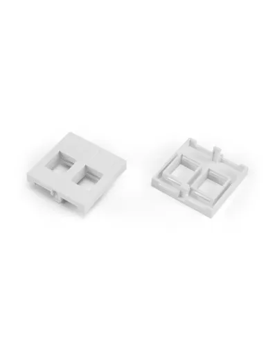 SIP2-2N-M45-45. Вставка 45x45 (аналог Mosaic) для 2х модулей формата Keystone Jack. Hyperline в Саранске