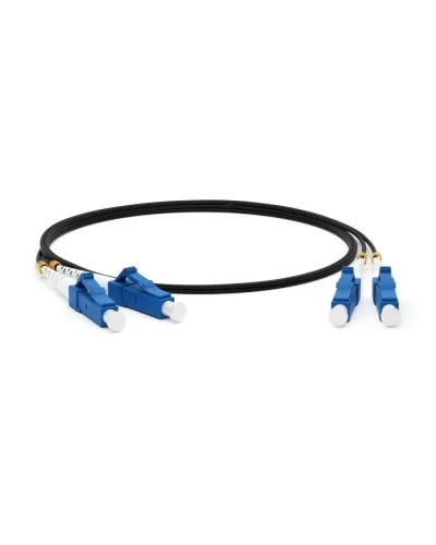 FC-D2-9-LC/UR-LC/UR-H-25M-LSZH-BK. Патч-корд волоконно-оптический одномодовый. Hyperline в Саранске