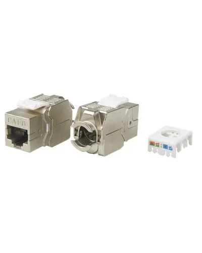 KJ8-8P8C-C6-180-TLS-SH-F-WH. Вставка Keystone Jack RJ-45. Hyperline в Саранске