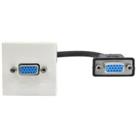 Розетка VGA M/M PRIMER РКМ-10-20-П белый IEK(PR-KK40D-RV-0-1-K01). Розетка. IEK
