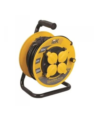 УК50 4 места, 50м (WKP15-16-04-50-44). Удлинитель на катушке Industrial plus. IEK в Саранске