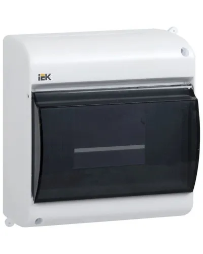 Корпус пластиковый КМПн 2/4 IP30 белый KREPTA 3 (MKP42-N-04-30-12). Щиток модульный с прозрачной дверцей, настенный. IEK в Саранске