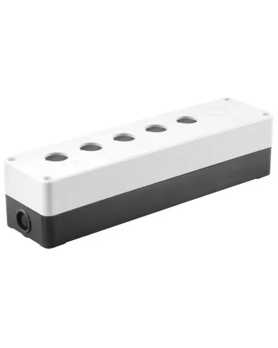 Корпус КП105(6) для кнопок 5(6) мест белый (BKP10-6-K01). Корпус для кнопочных постов. IEK в Саранске