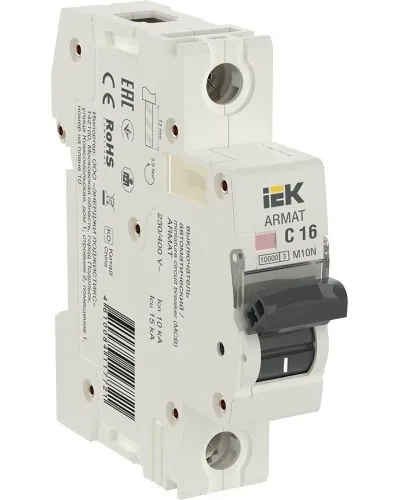 M10N 1P C 16А 10кА ARMAT (AR-M10N-1-C016). Автоматический выключатель. IEK в Саранске