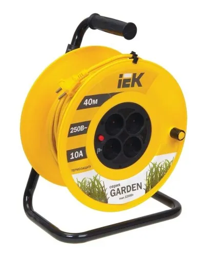 УК40 4 места, 40м (WKP23-10-04-40). Удлинитель на катушке Garden. IEK в Саранске