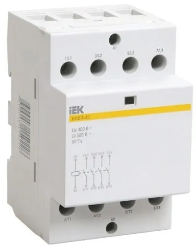 Контактор модульный КМ63-40 AC/DC (MKK21-63-40). Контактор модульный. IEK в Саранске
