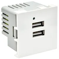 Розетка USB A+A 4,2А PRIMER РКЮ-23-40-П белый IEK PR-KK40D-RU-0-2-AA-K01). Розетка USB. IEK