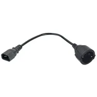 PC-C14D-10CM. Адаптер C14-Schuko. ITK