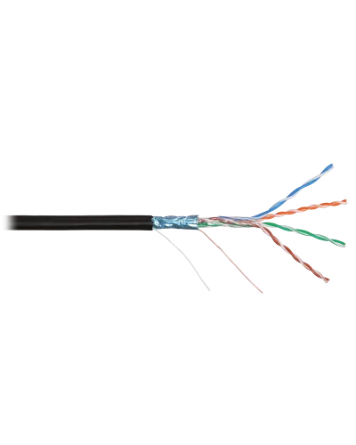 F/UTP 4pair, Cat5e, Solid, Out, PVC (NMC 2200B-BK). Кабель «витая пара» (LAN) для структурированных систем связи. NIKOMAX в Саранске