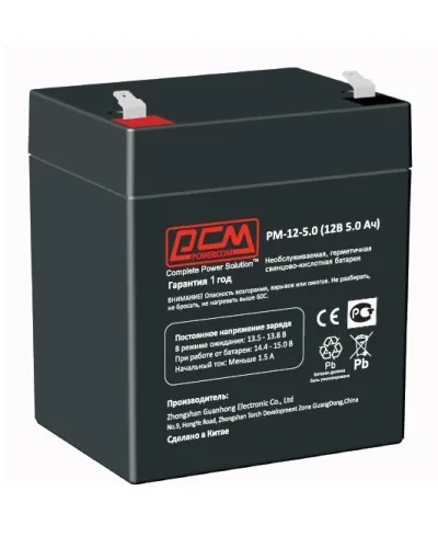 PM-12-5. Аккумулятор герметичный свинцово-кислотный. POWERCOM в Саранске