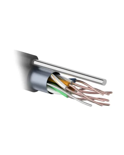 F/UTP 4PR 24AWG CAT5e 305м OUTDOOR+ТРОС*1. PROCONNECT (01-0155). Кабель «витая пара» (LAN) для структурированных систем связи. PROCONNECT в Саранске