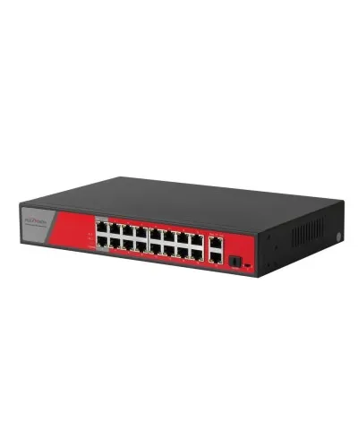 PND-16P-2G1F-BT2 (300W). Коммутатор гибридный 16+2+1 с PoE. Polyvision в Саранске