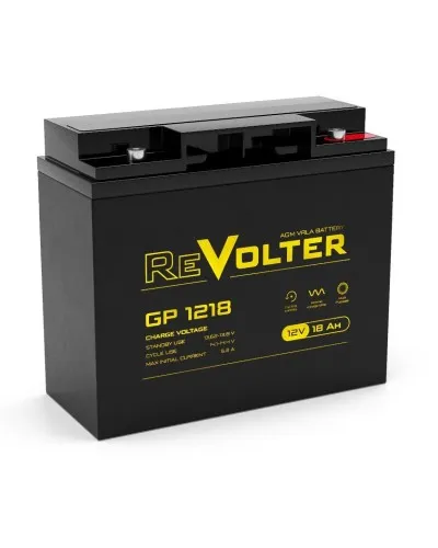 Revolter GP 1218. Аккумулятор автомобильный герметичный свинцово-кислотный. Revolter в Саранске