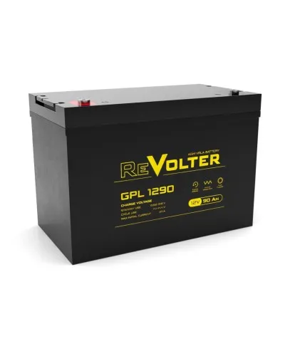 Revolter GPL 1290. Аккумулятор автомобильный герметичный свинцово-кислотный. Revolter в Саранске
