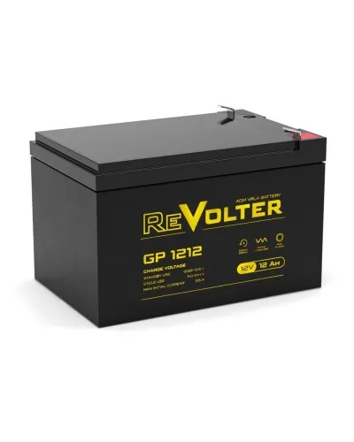 Revolter GP 1212. Аккумулятор автомобильный герметичный свинцово-кислотный. Revolter в Саранске