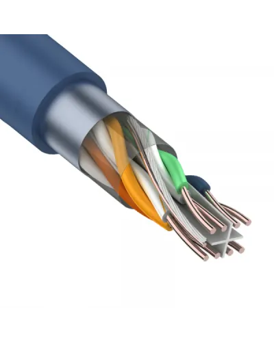 F/UTP, CAT 6, PVC, 4PR, 23AWG, INDOOR, SOLID, синий, 305 м, REXANT (01-0147). Кабель «витая пара» (LAN) для структурированных систем связи. Rexant в Саранске