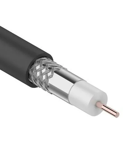 RG-6U, 75 Ом, CCS/Al/Al, 64%, 100 м OUTDOOR. REXANT (01-2202). Кабель коаксиальный радиочастотный. Rexant в Саранске