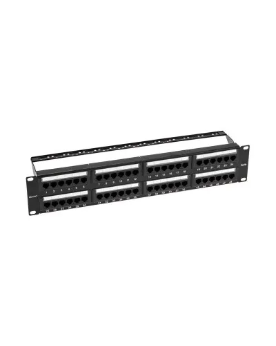 Панель коммутационная с кабельными органайзерами 19", 2U, 48 портов, UTP, RJ-45, CAT 5e REXANT PRO (02-0032): Патч-панель 19" в Саранске