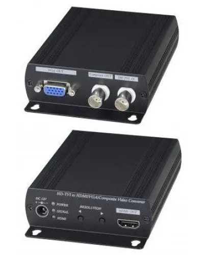AD001HD4. Преобразователь-разветвитель AHD/HDCVI/HDTVI в HDMI/VGA/CVBS. SC&T в Саранске