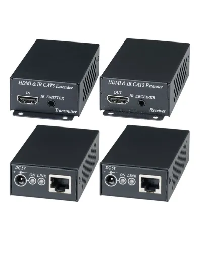 HE02EI. Комплект для передачи HDMI-сигнала с ИК-повторителем. SC&T в Саранске