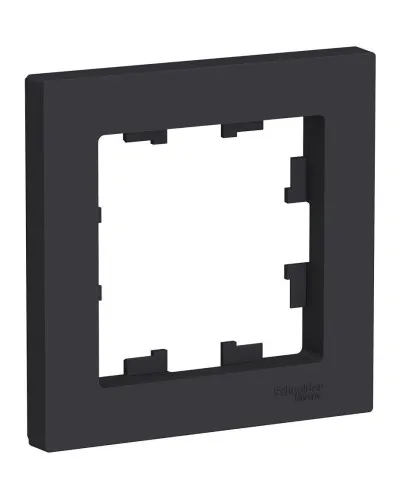 AtlasDesign рамка 1-постовая универсальная, карбон (ATN001001). Рамка универсальная. Systeme Electric в Саранске