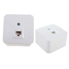 BLANCA розетка RJ45 1-местная, кат. 5Е, открытой установки, белый (BLNIA045001). Розетка компьютерная с изолированной пластиной. Systeme Electric
