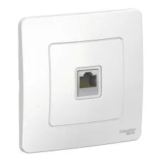 BLANCA розетка RJ45 1-местная, кат. 5Е, скрытой установки, белый (BLNIS045001). Розетка компьютерная. Systeme Electric