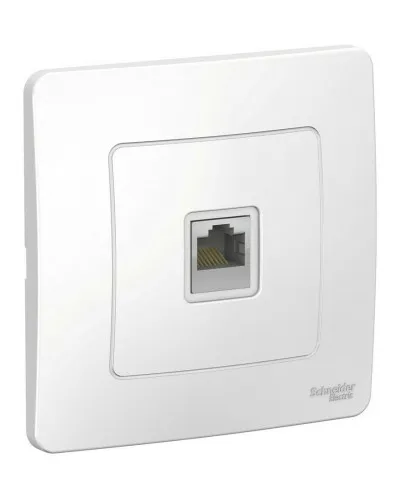BLANCA розетка RJ45 1-местная, кат. 5Е, скрытой установки, белый (BLNIS045001). Розетка компьютерная. Systeme Electric в Саранске